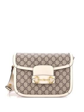 Gucci Horsebit Shoulder Bag Gg Coated #263706G16B